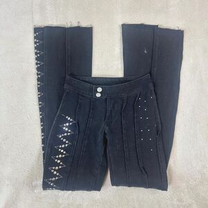 Insane Sashay Studded Sequin Detail Flare Pants